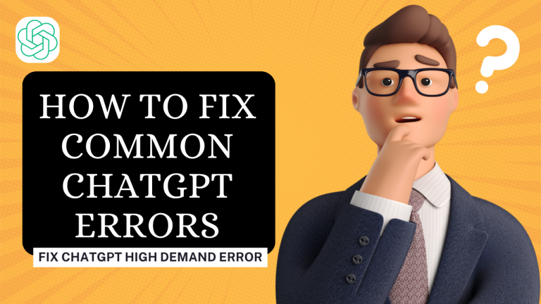 Fix ChatGPT High Demand Error