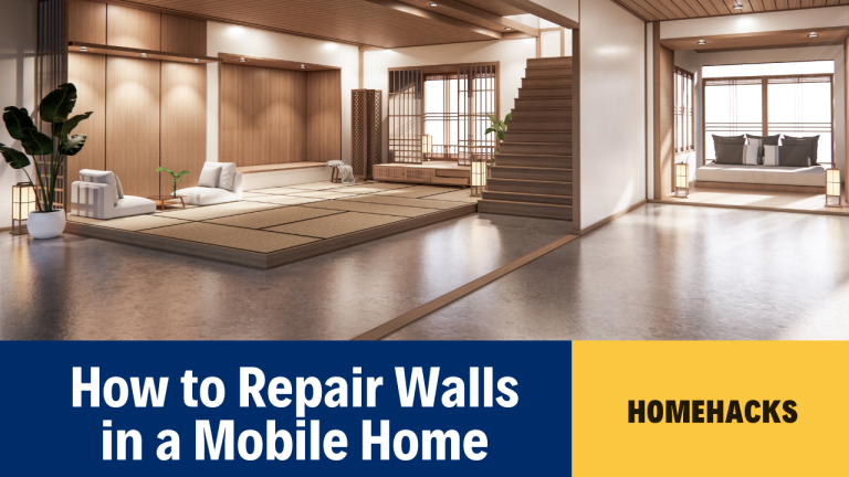 how to fix walls in a mobile home