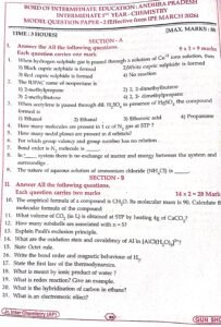 chemistry 1 mark images 32 AP Inter 1st Year Chemisty Bullet Q 2026